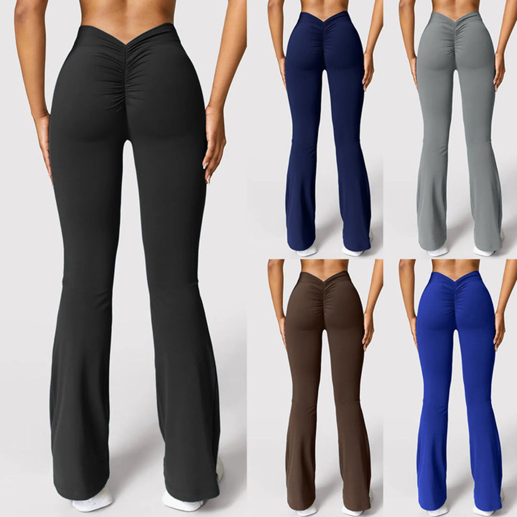 Leggings en microfibre effet seconde peau pour femme, taille haute, push-up, coupe slim, style décontracté.